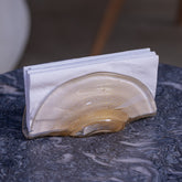 Porta Guardanapo leque champanhe com ouro